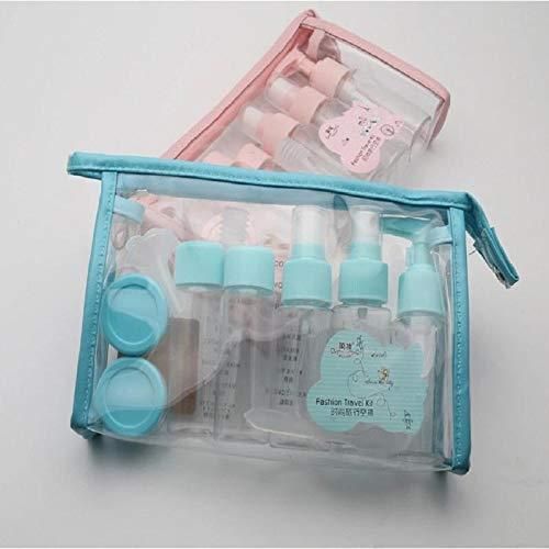 Portable Travel Cosmetics Bottles Plastic Pressing Spray Bottle for Makeup (Pack of 7)
