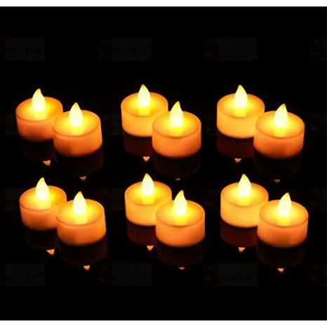 Floating Tealight Water Sensor Battery Operated Waterproof LED Flame less Flickering Lights Candles (Pack of 24)