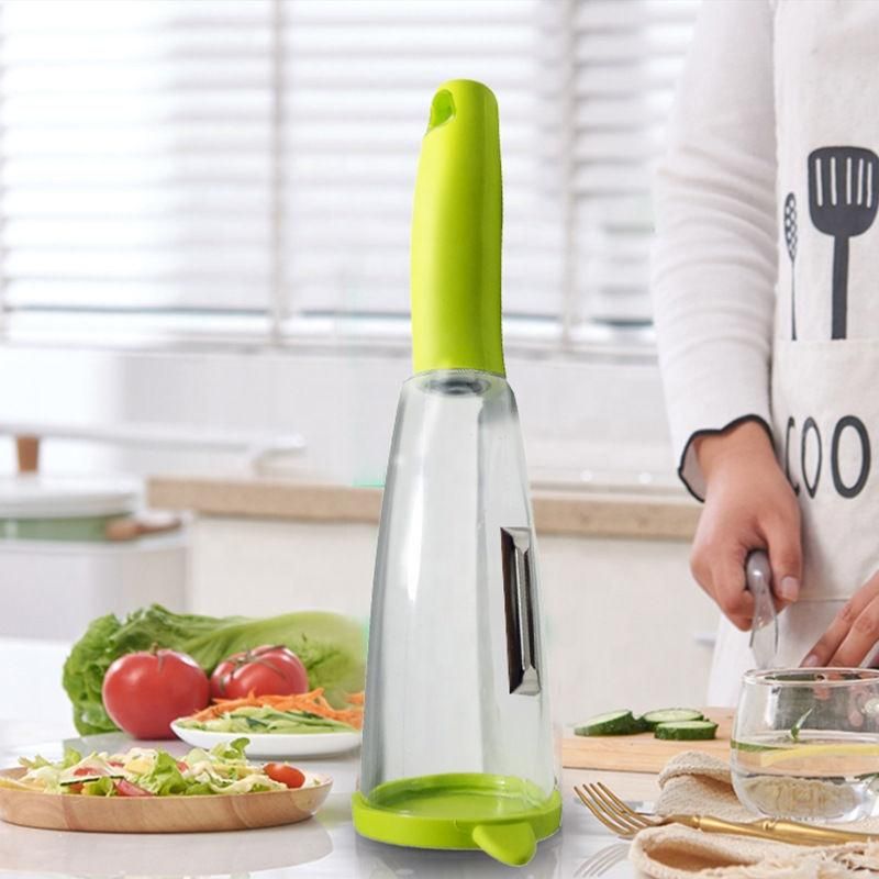 Peeler-Multifunction Kitchen Vegetable ,Fruit No Mess Peeler With Storage Container
