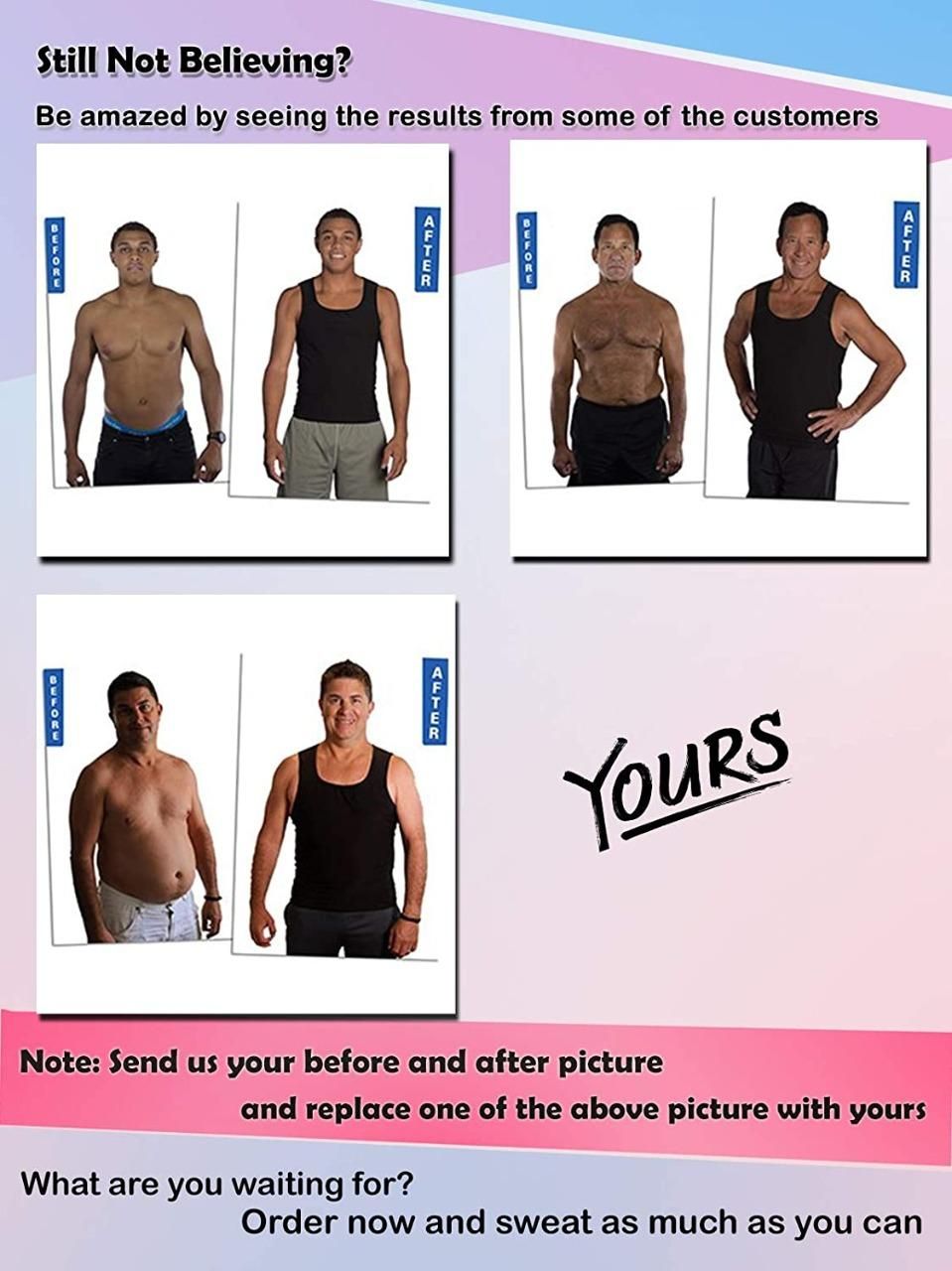 Sweat Shaper Vest for Weight Loss Sauna Slimming Workout Tanktop for Mens & Womens