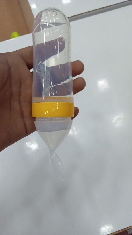 Silicone Feeding bottle with Spoon