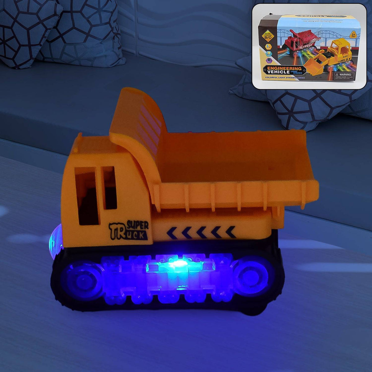 Engineering Vehicle Toys for Kids - Self-Driving Super Dump Truck Toy | Self-Driving Trucks, Engineering truck Electric Vehicle Toys boys birthday gift toys (1 Pc) - jugaad.shop