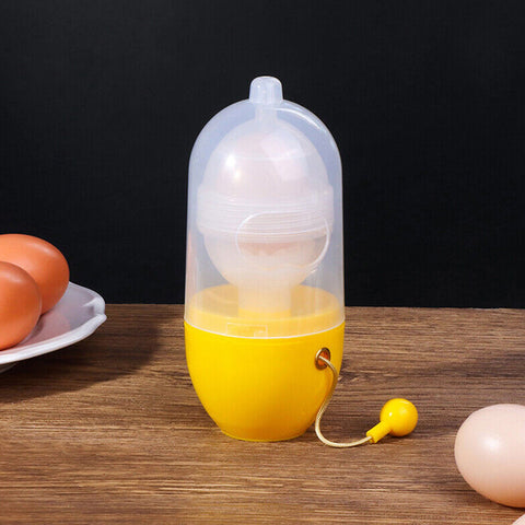 MANUAL EGG PULLER SCRAMBLER HOUSEHOLD WHITE EGG YOLK MIXER KITCHEN TOOL MIX MANUAL SCRAMBLER CONVENIENT WITHOUT BREAKING EGGS. - jugaad.shop