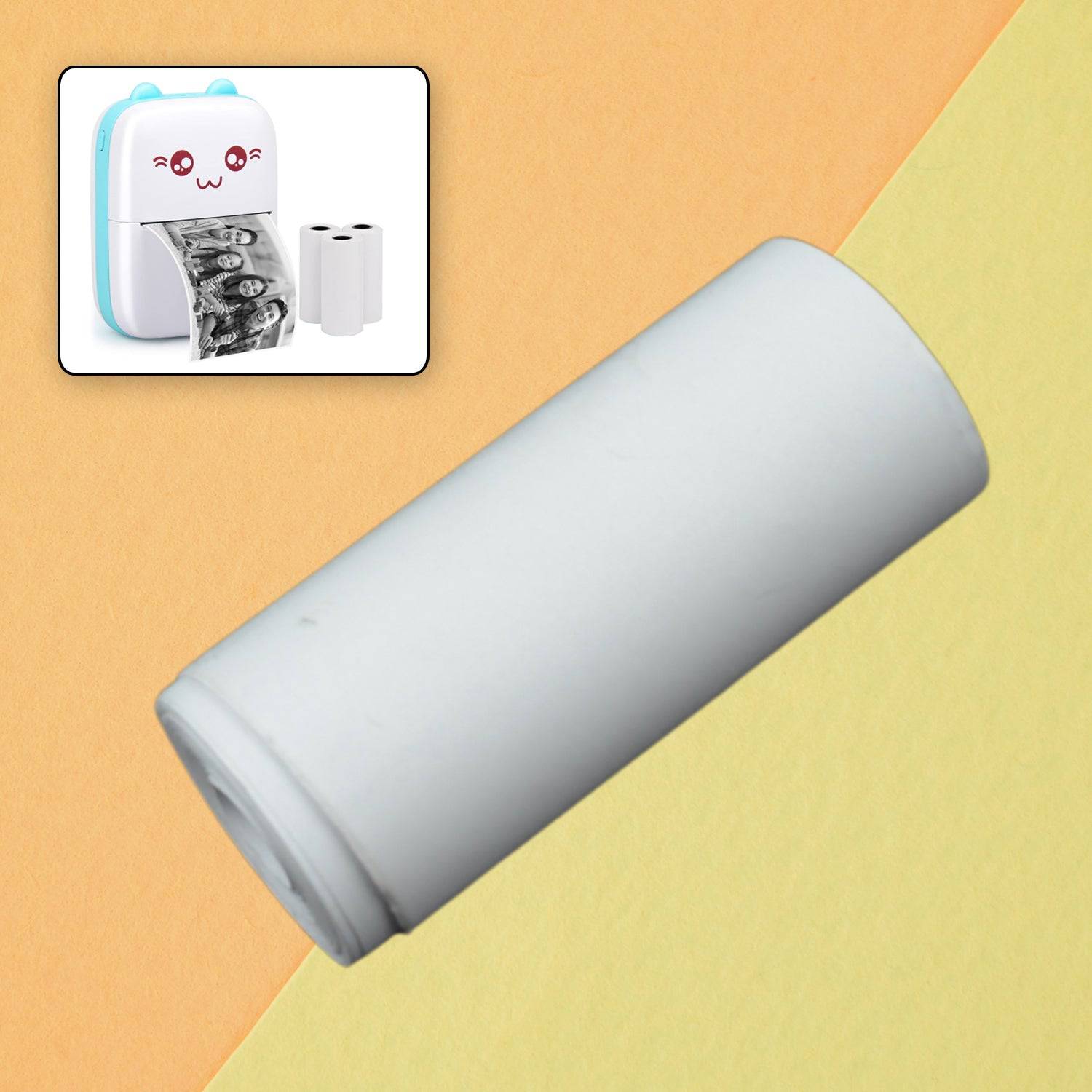 Small Thermal Printer Paper, Printing Paper Roll Aging Resistant Fast Color Rendering Portable Clear Printing for Travel (1 Pc / Printing Paper Roll ) - jugaad.shop