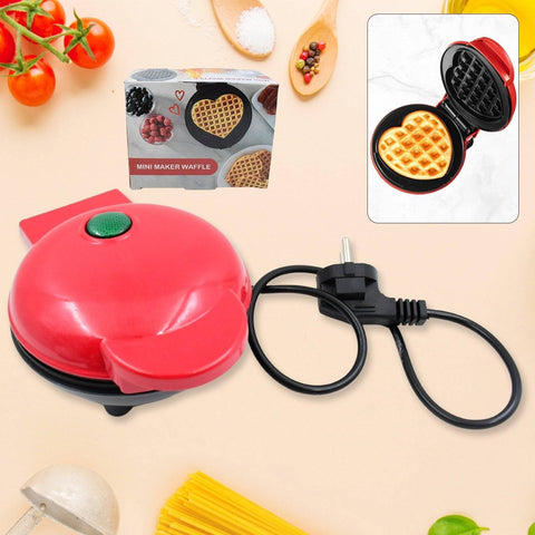 Mini Waffle Maker Machine Waffle Iron Home Appliances Kitchen Gift Easy To Clean, On-Stick Surfaces, Perfect Breakfast, Dessert, Sandwich, Pan Cakes, Paninis / Other Snacks Machine - jugaad.shop