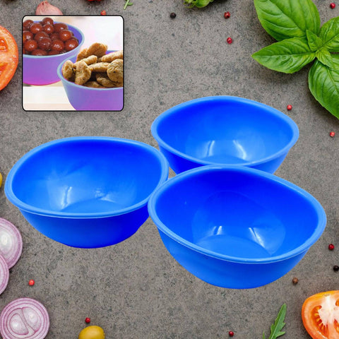 BPA Free Plastic Bowl Set for Cereal, Salad, Rice, Soup, Pasta, Snack Bowl, Microwave Safe, Dishwasher Safe (3 Pcs Set) - jugaad.shop