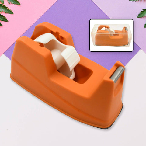 Plastic Tape Dispenser Cutter for Home Office use, Tape Dispenser for Stationary, Tape Cutter Packaging Tape (1 pc / 605 Gm) - jugaad.shop