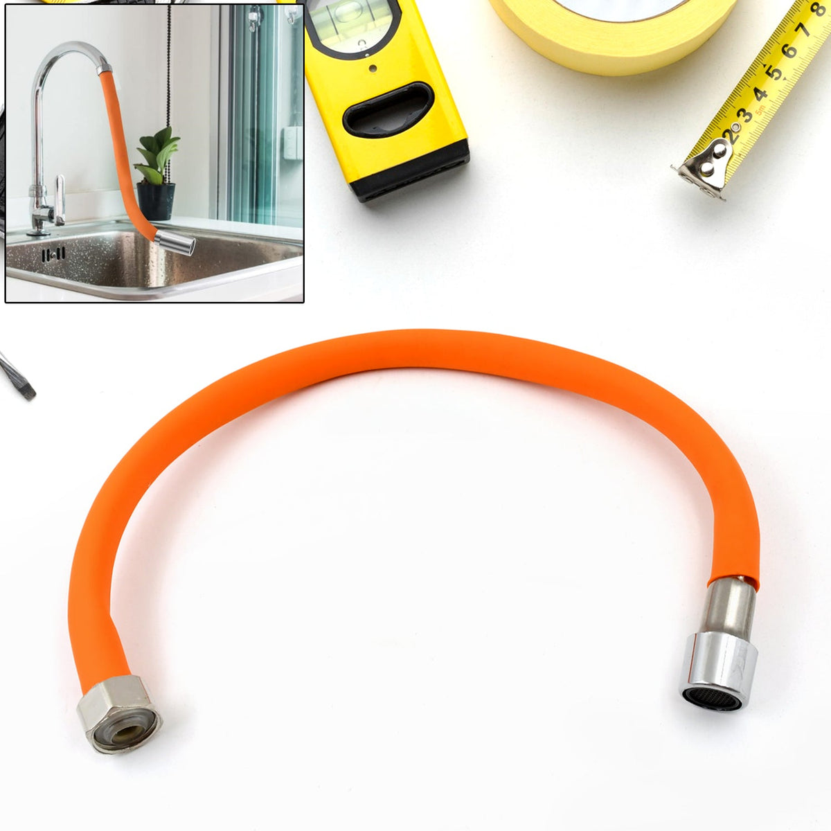 Flexible Water Tap Extender, Universal Foaming Extension Tube with Connector, 360 Free Bending Faucet Extender, Adjustable Sink Drain Extension (46cm) - jugaad.shop