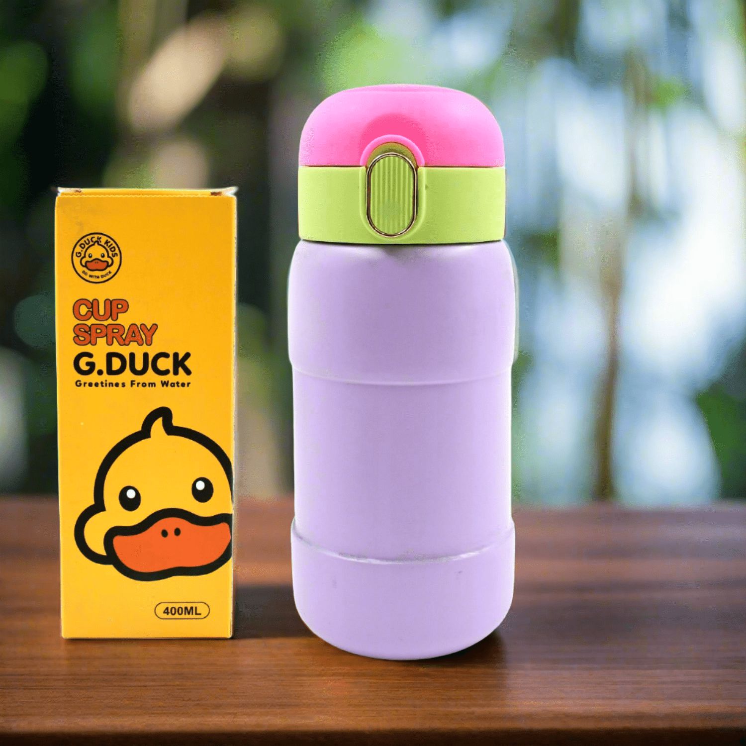 Duck Stainless Steel Water Bottle 400 ML (1 Pc / Mix Design) - jugaad.shop