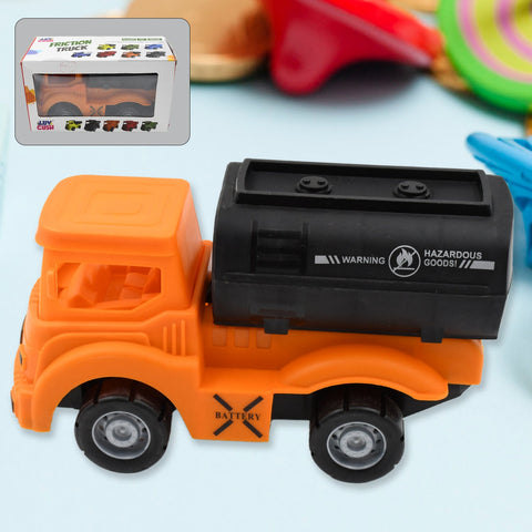 Tanker Truck Toys for Kids, friction power Vehicles Toy Truck, Plastic Truck, Friction Power Toy Trucks For Boys Girls, & Kids (1 Pc / Mix Color) - jugaad.shop