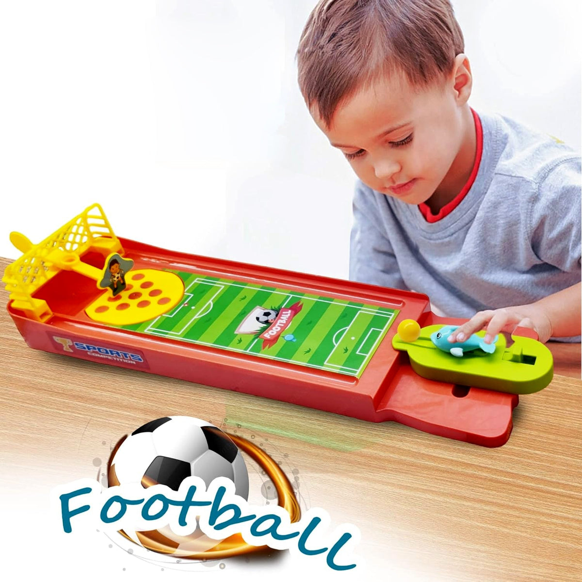 Mini Table Top Finger Football Game for Kids-Desktop Game for Kids & Adults, Fun Indoor Finger Bowling Game for Boys & Girls, Family Board Game - jugaad.shop