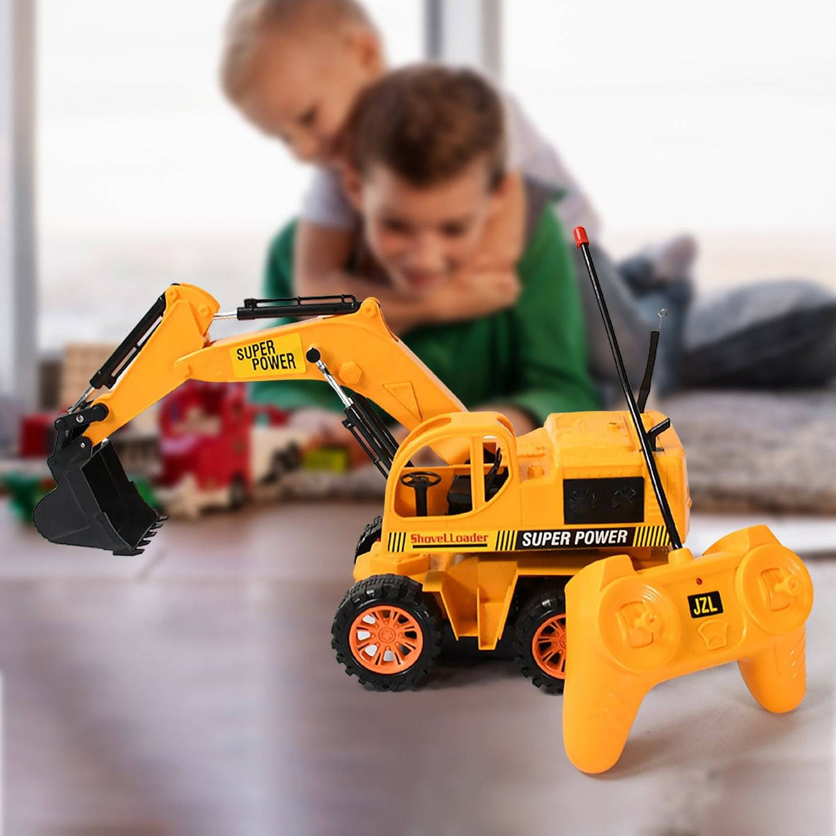 Plastic JCB Construction Toy Remote Control JCB Toys for Kids Boys, Super Power Remote Control JCB Truck Construction Toy (1 Set) - jugaad.shop