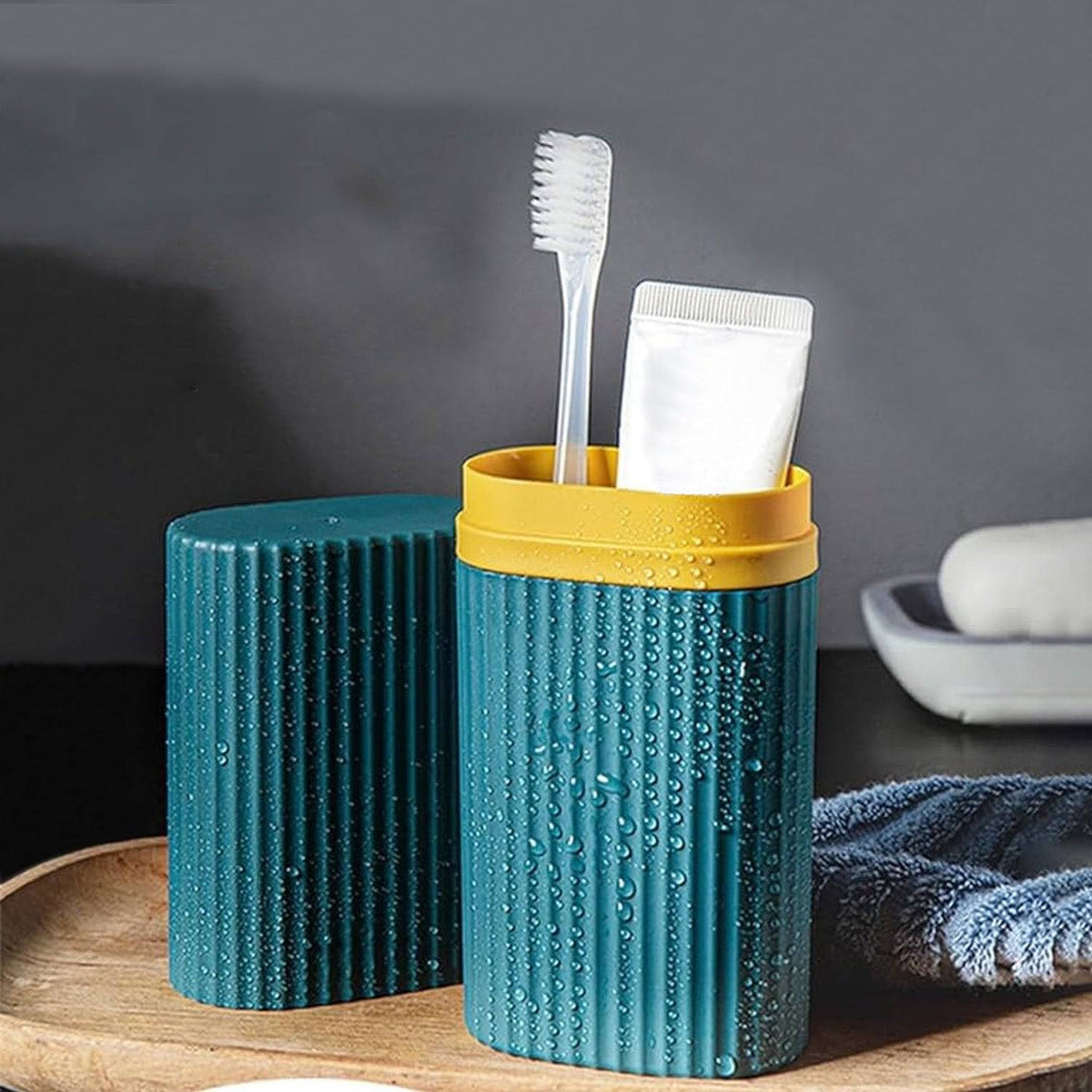 Plastic Toothbrush Case, Travel, Toothpaste Protection, Lightweight, Portable, Storage, Portable, Multifunctional, Storage Container, Waterproof (1 Pc / Only Toothbrush Case) - jugaad.shop