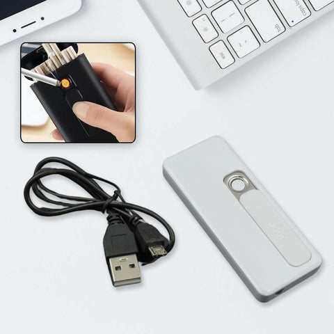 Stylish Electric USB Lighter for Men & Women (Rechargeable, Windproof) - jugaad.shop