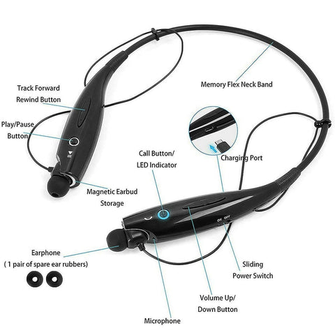 Neckband Style Bluetooth Headset / Earphone - jugaad.shop