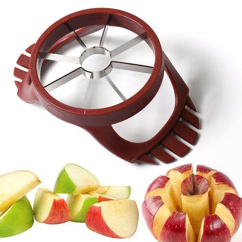 stainless steel apple cut, apple slicer, fruit divider, core remover, separator - jugaad.shop