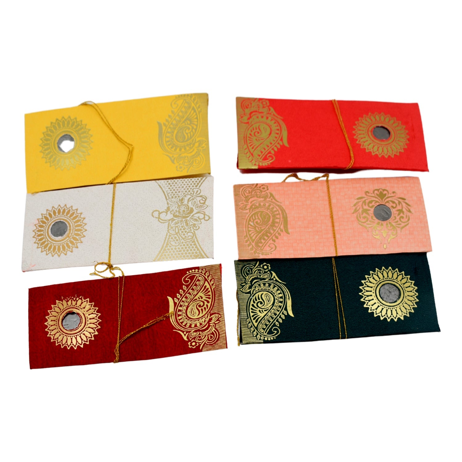 Wedding Gift Envelopes pack of 10 pcs with Coin Money Cash Gift Cover Shagun Birthday Marriage, Baby Shower, Anniversary, Money Envelope Lifafa Envelope Multicolor Premium Envelope (10 Pcs Set) - jugaad.shop