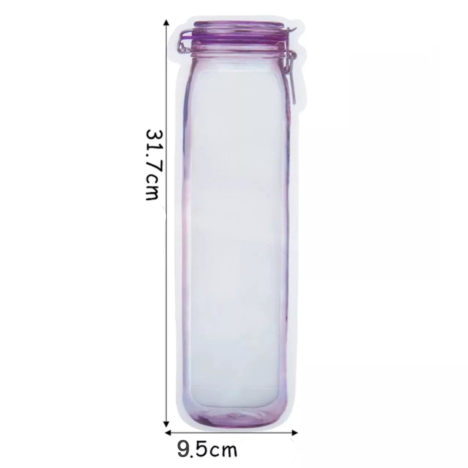 Food Storage Bag Bottles Shape Ziplock Bags Reusable (1 Pc / 500 ML) - jugaad.shop