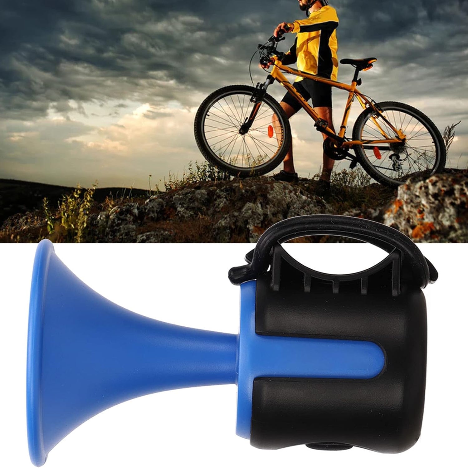 Bicycle Air Horn Loud - 120dB 1 Sound Mode Electronic Bicycle Bell,Super Electric Horn with Long Standby Button Battery Operated/IPX4 Waterproof Loud Bell for Adults - jugaad.shop