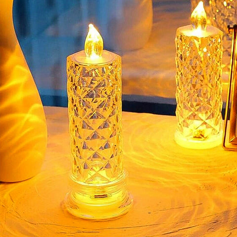 Rose Candles for Home Decoration, Crystal Candle Lights - jugaad.shop