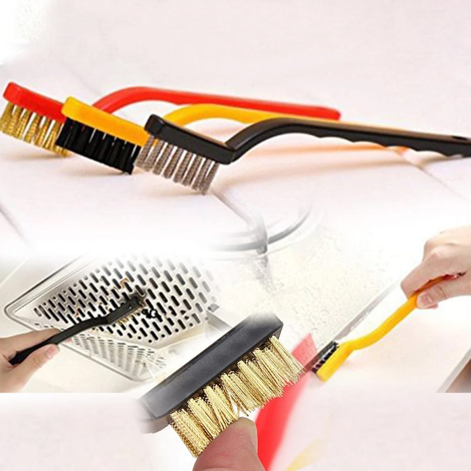 Mini wire brush set for cleaning