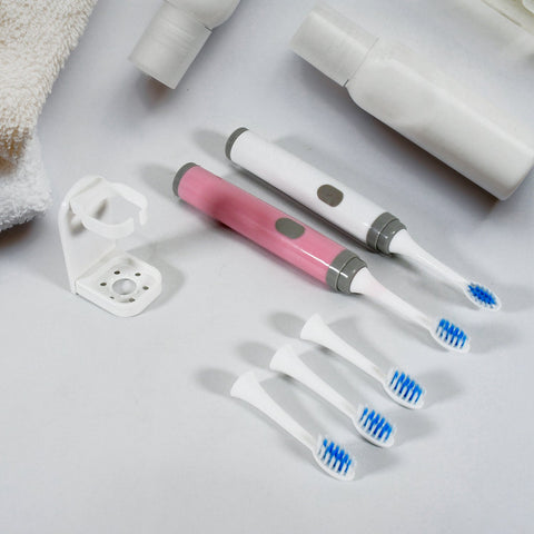 Adult Waterproof Electric Toothbrush Strong Sonic Charging with 4 Toothbrush Head and a toothbrush holder - jugaad.shop