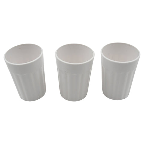 Small Plastic Coffee / Tea Cups Reusable Plastic Cup Mug Lightweight Microwavable Dishwasher Safe Unbreakable Camping Coffee Mugs for Tea Milk Water Juice Tea (3 Pcs Set) - jugaad.shop