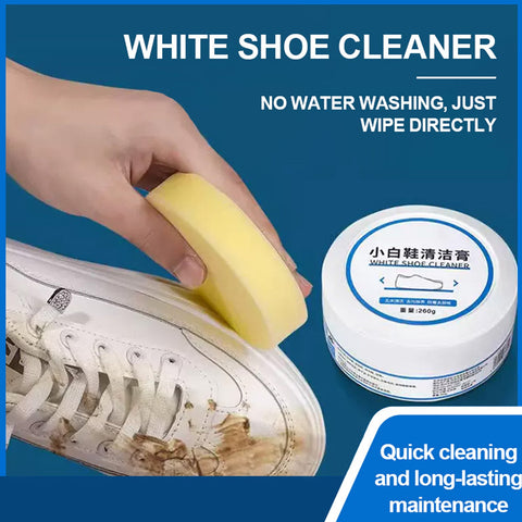 Stain Remover Cleansing Cream for Shoe Polish Sneaker Cleaning Kit Shoe Eraser Stain Remover White Rubber Sole Shoe Cleaner White Shoe Cleaning Cream Stain Remover (260 Gm) - jugaad.shop