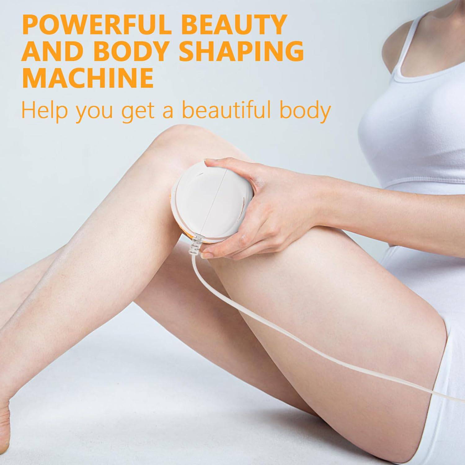 Body Massager Shaping Machine | Body Sculpting Massager with 3 Washable Pads |Adjustable Speeds | Electric Handheld Massager for Belly, Waist, Legs, Arms, Butt (1 Pc) - jugaad.shop