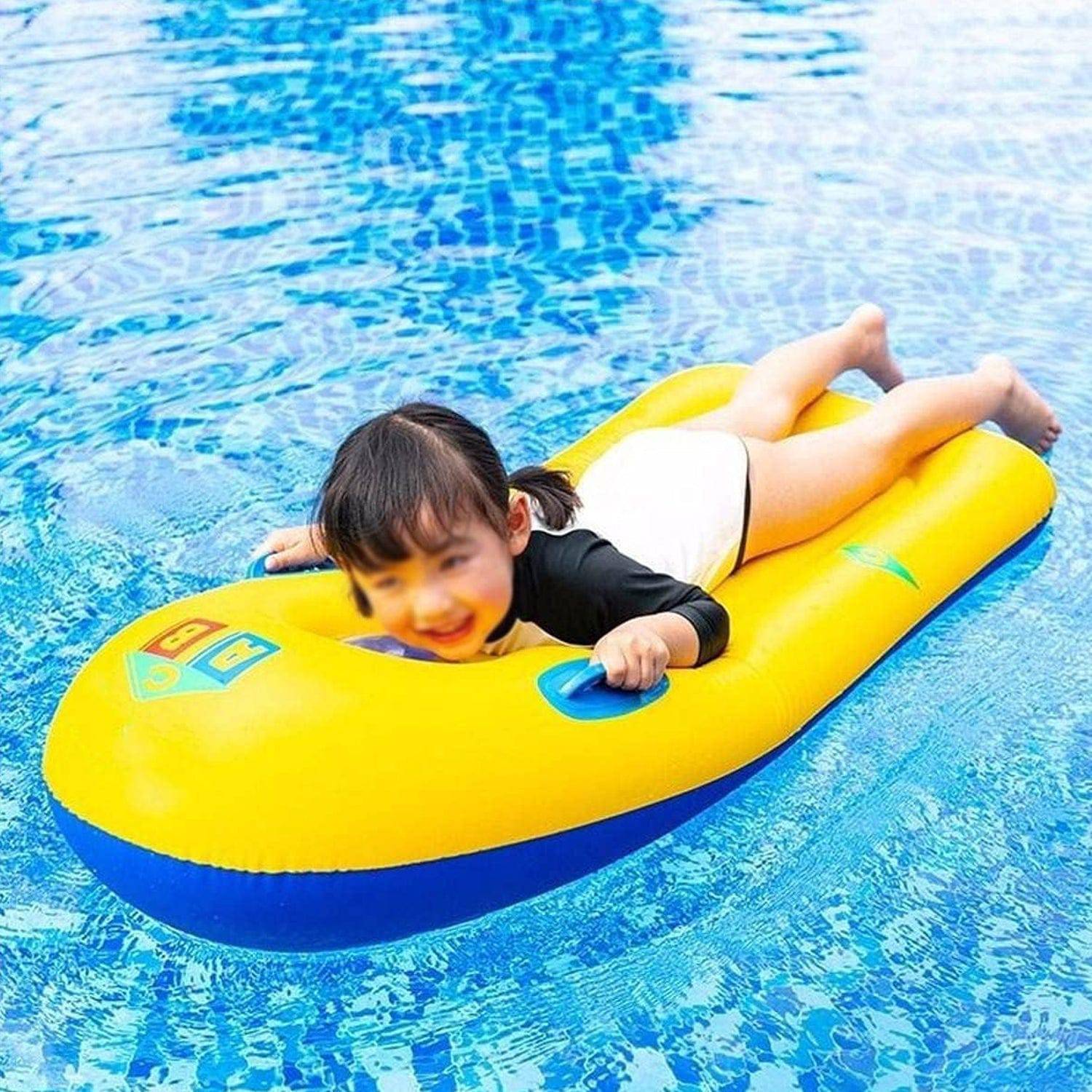 Inflatable Surfboard for Kids, Inflatable Bodyboard for Children with Handles, Portable Surfboard for Children, Outdoor Pool, Beach Floating Mat Pad Water Fun - jugaad.shop