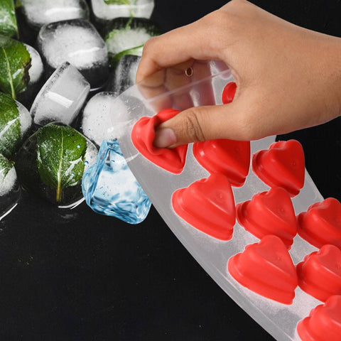 Silicone Mold Ice Cube Tray Creative Sweet Multi Type Ice Tray Buckets, Ice Cube Trays Multi Fruit Shape Ice Tray (1 Pc) - jugaad.shop