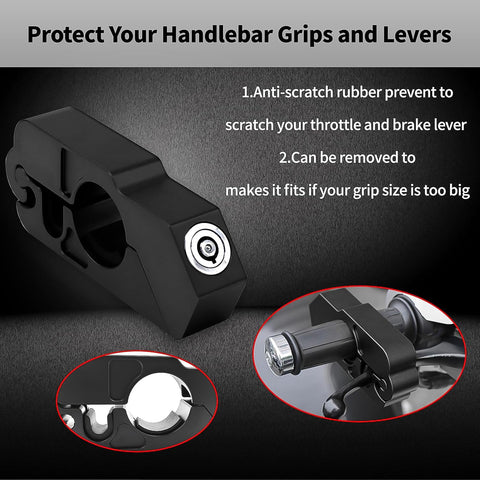 Motorcycle Grip Lock Universal Motorcycle Handlebar Throttle Grip Security Lock - jugaad.shop