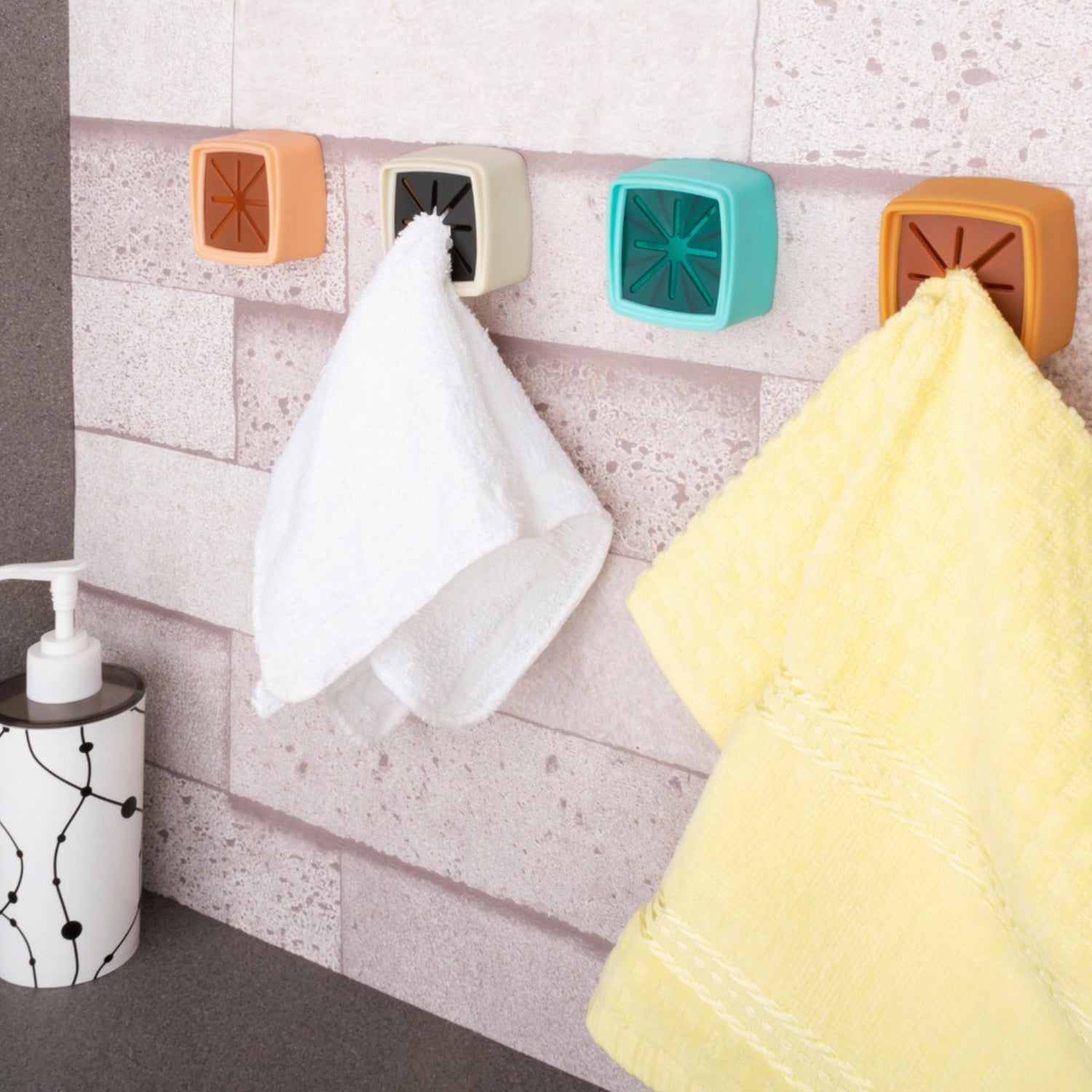 Bathroom towel holders for easy access and storage