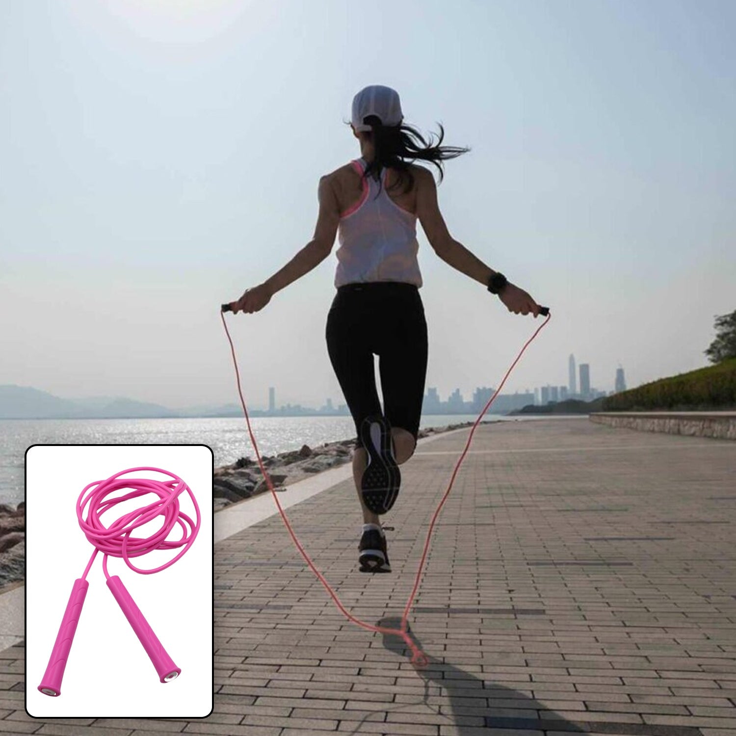 3m Plastic Adjustable Jump Rope: High-Speed Skipping, Crossfit, Fitness - jugaad.shop