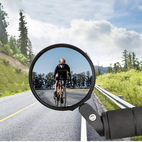 Bar End Bike Mirror, Safe Rearview Mirror 360° Rotatable & Foldable Safety Bicycle Rear View Mirror, Mirror Durable Bike Mirror (1 Pc) - jugaad.shop