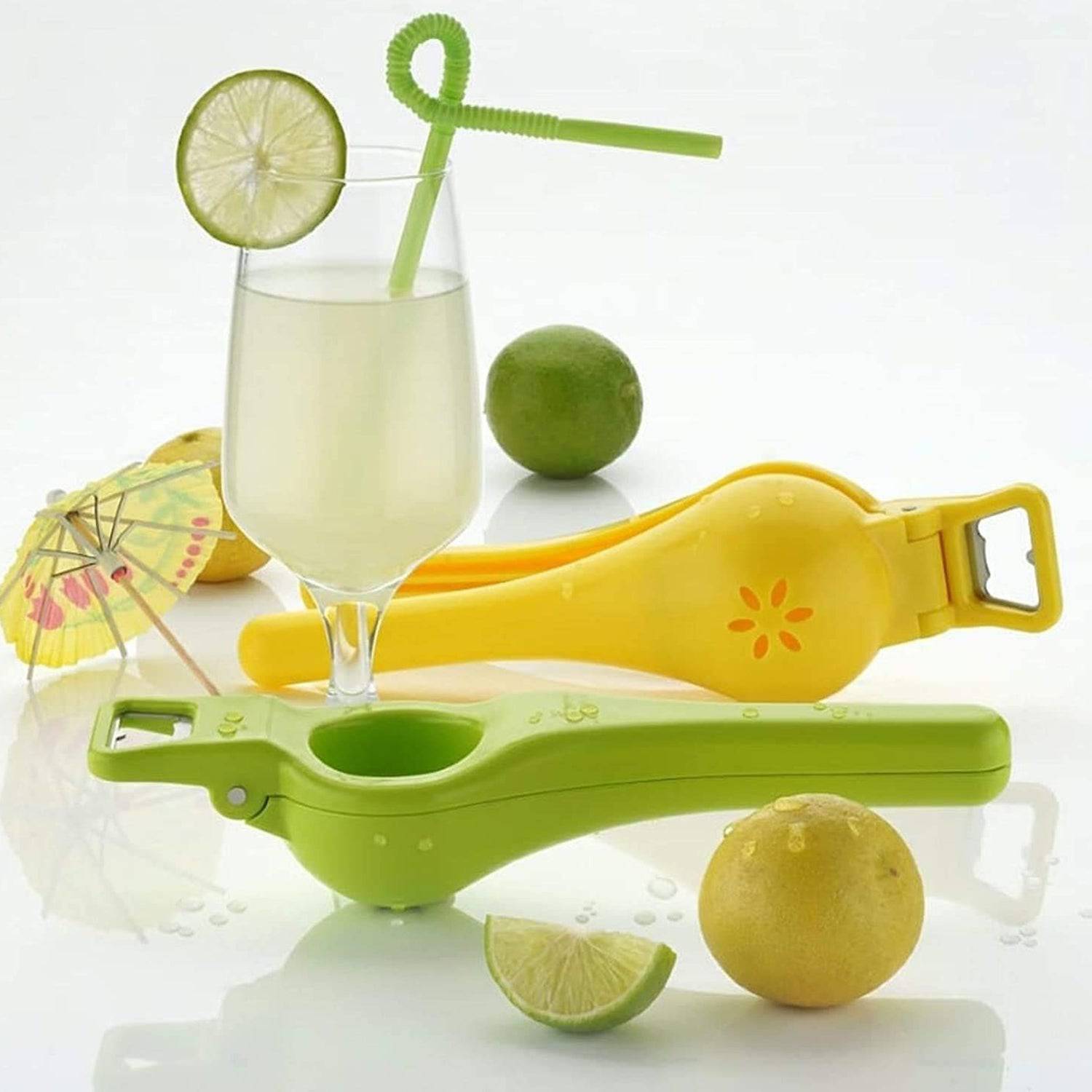 Kitchen 2 in 1 Unbreakable Lemon Squeezer and Bottle Opener (1 Pc) - jugaad.shop