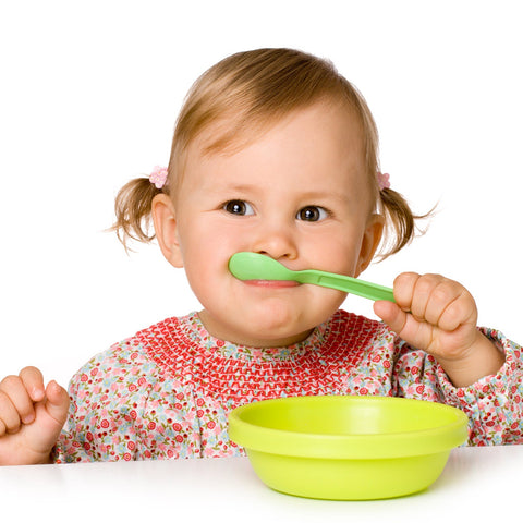 Kids Cute Food Grade Foods Feeding Training Baby Spoon (Set of 6 pcs) - jugaad.shop