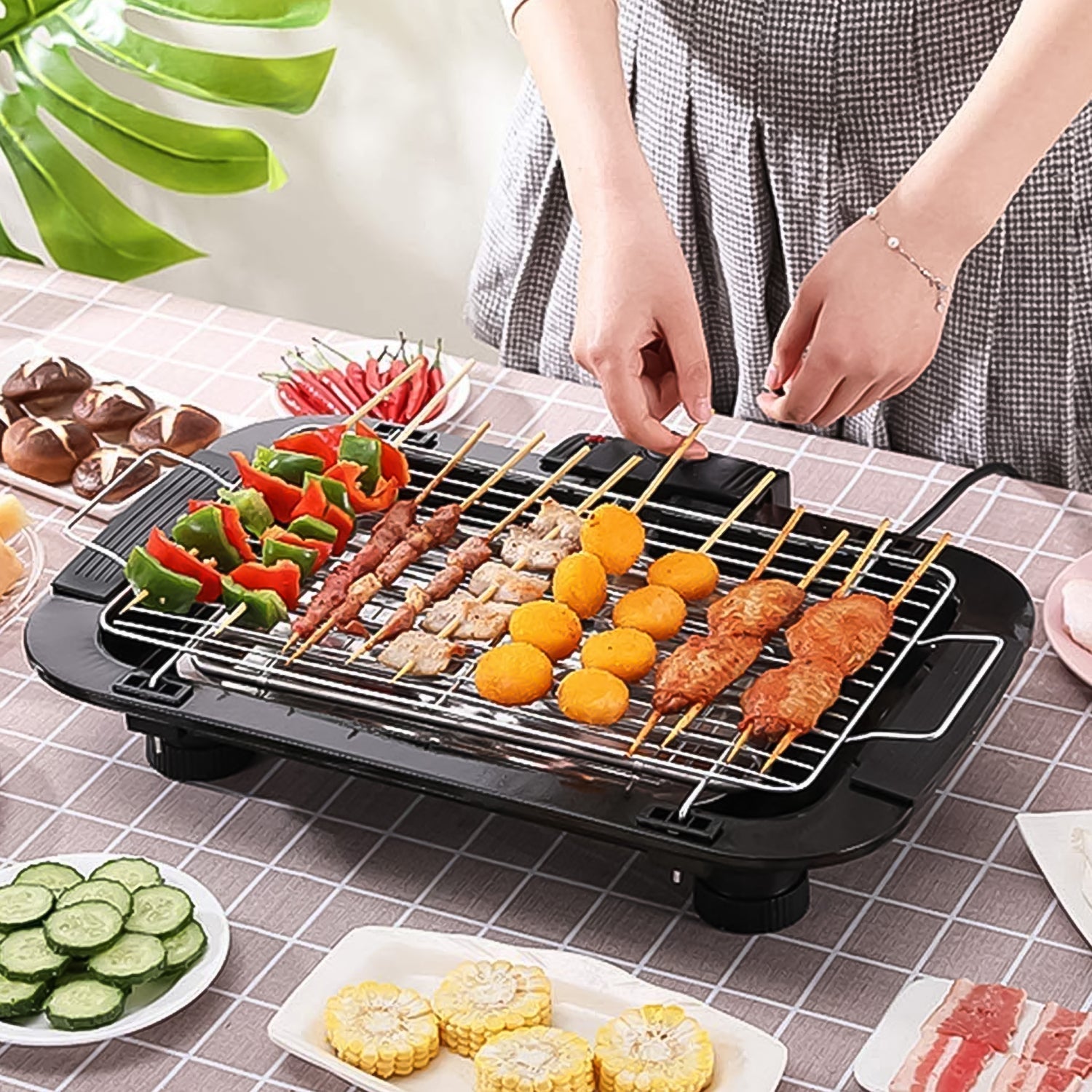 Electric Barbecue Grill 2000w (1 Pc) - jugaad.shop