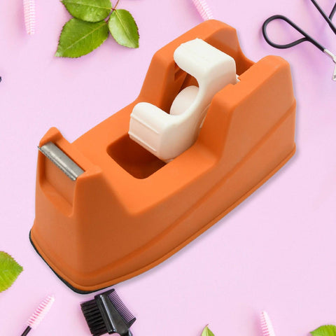 Plastic Tape Dispenser Cutter for Home Office use, Tape Dispenser for Stationary, Tape Cutter Packaging Tape (1 pc / 605 Gm) - jugaad.shop