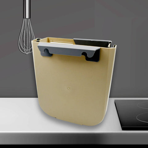 Hanging Trash Can for Kitchen Cabinet Door, Small Collapsible Foldable Waste Bins, Hanging Trash Holder for Bathroom Bedroom Office Car, Portable - jugaad.shop