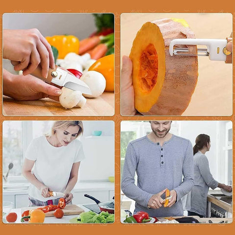 2 in 1 Knife, Multifunctional peeler fruit knife (1 Pc)-jugaad.shop