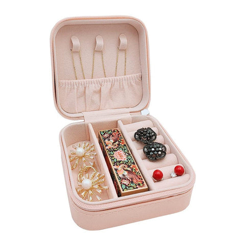 Mini PU Leather jewellery Box for Travel & Storage - jugaad.shop