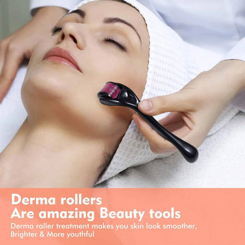 Derma Roller Anti Ageing and Facial Scrubs & Polishes Scar Removal Hair Regrowth (2 MM) - jugaad.shop