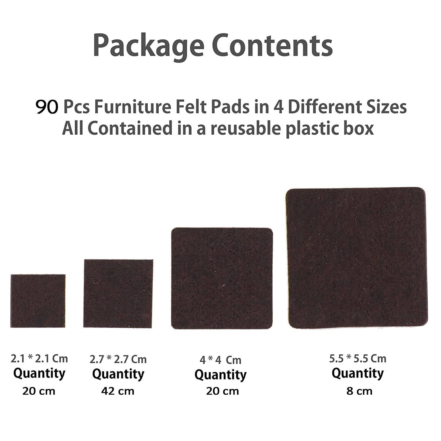 Furniture Pad Square Felt Pads Floor Protector Pad For Home & All Furniture Use - jugaad.shop