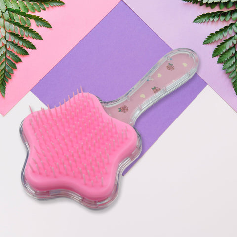 Cartoon Hair Brush Massage Shower Comb Blur Wet Salon Hair Brushes Hair Styling Tools, Glitter Comb, Soft & Smooth Brush, Mermaid Brush For Kids Return Gifts For Kids (1 Pc ) - jugaad.shop