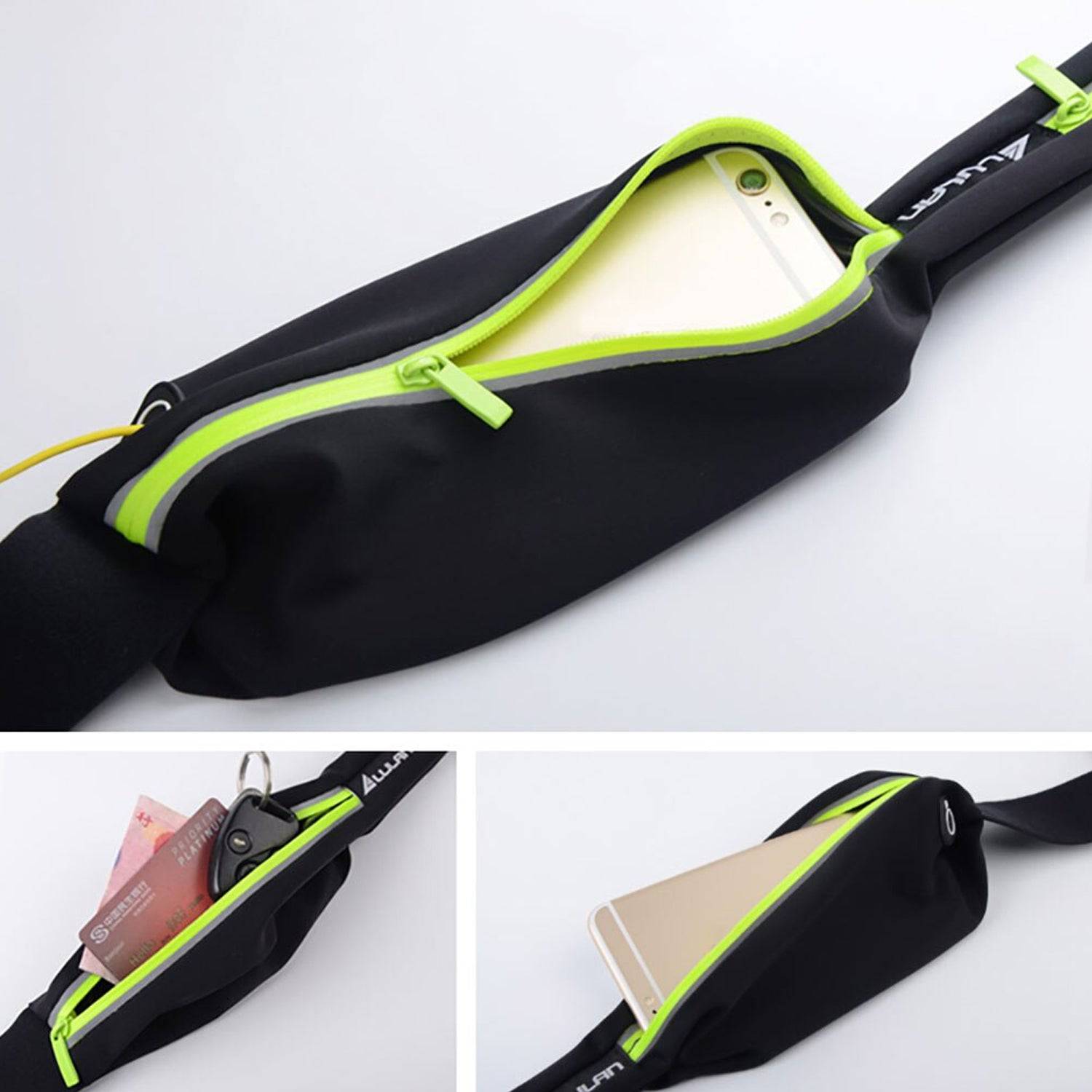 Running Hiking Jogging Walking Reflective Waterproof Waist Bag Compatible Belt Bag - jugaad.shop