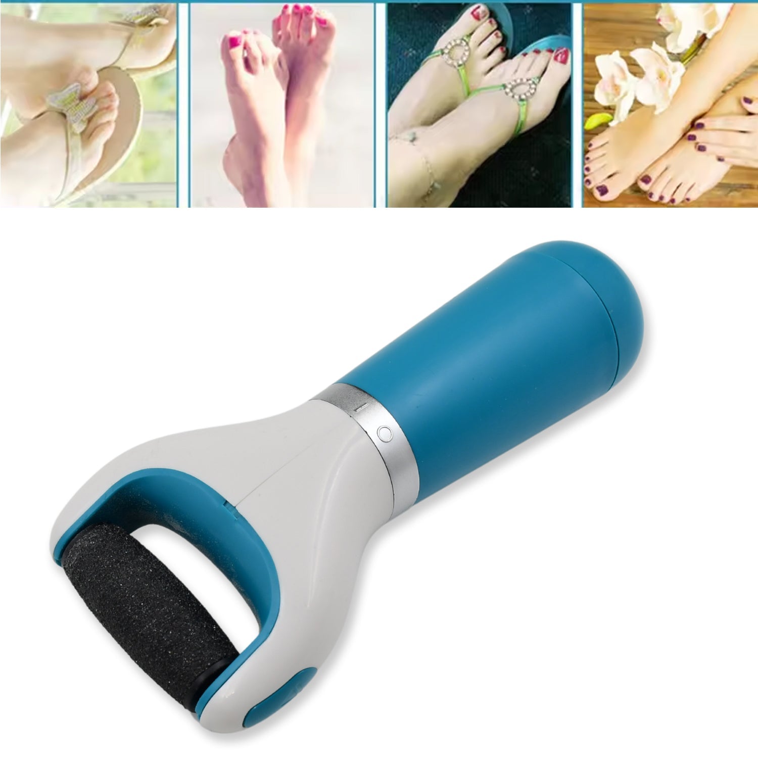 Electronic Dry Foot File, Callous Remover for Feet, Electric Foot with Roller Hard and Dead Skin- Regular Coarse, Baby smooth feet in minutes. For in home padicure foot care, Battery Powered & USB (Battery not included) - jugaad.shop