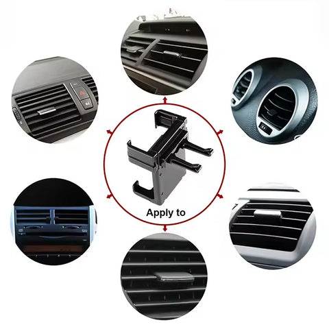 12857 Smartphone Car Phone Holder Car Air Conditioning Vent Phone Holder, Holder Stand for Mobile Phone Cellphone GPS, Dashboard Bracket for Car (1 Pc) - jugaad.shop