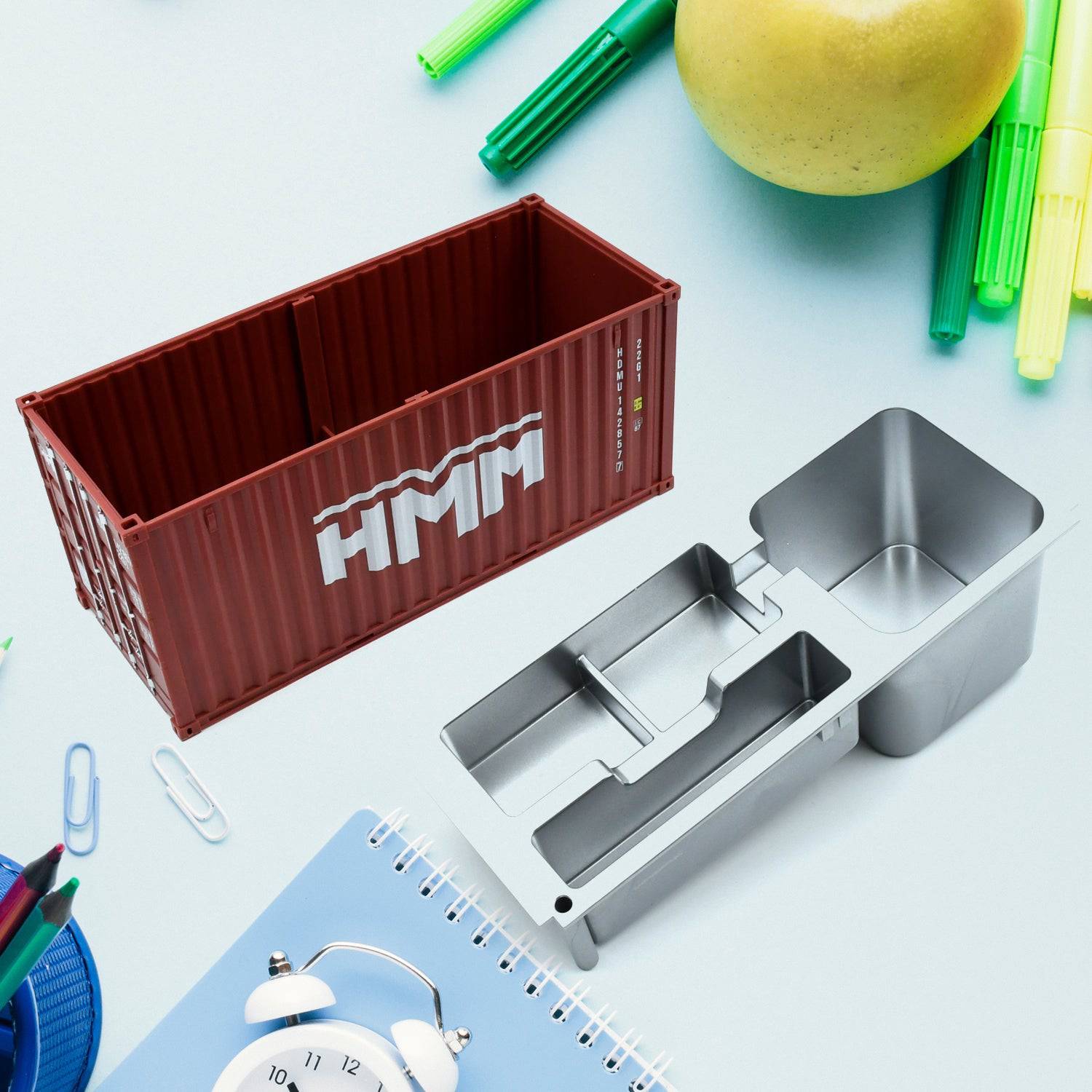 Shipping Container Pen Holder Shipping Container Model Pen Name Cardholder Simulated Container Model For Business Gift - jugaad.shop