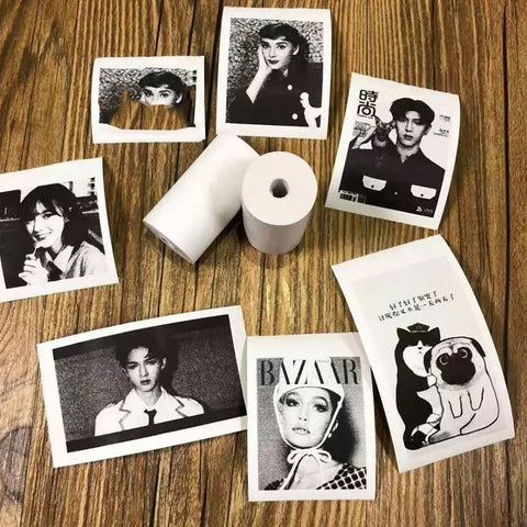 Small Thermal Printer Paper, Printing Paper Roll Aging Resistant Fast Color Rendering Portable Clear Printing for Travel (1 Pc / Printing Paper Roll ) - jugaad.shop